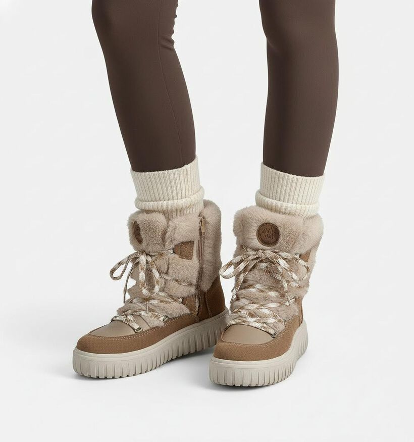 Antartica 5869 Beige Laarzen voor dames (365642)