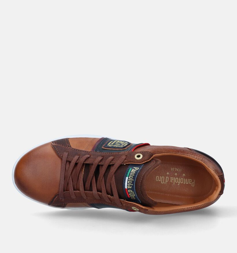 Pantofola d'Oro Torretta Chaussures à lacets en Cognac pour hommes (329977) - pour semelles orthopédiques