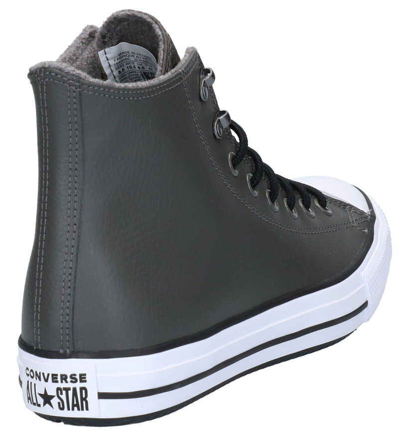 Converse Chuck Taylor All Star Grijze Sneakers in leer (252770)