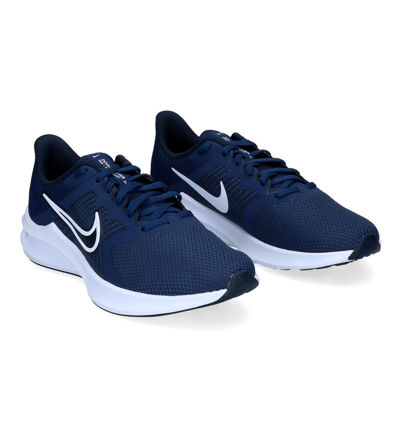 Nike Downshifter Zwarte Sneakers in kunstleer (291013)