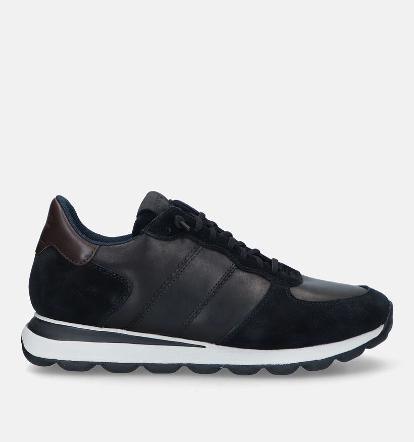 Geox Spherica Zwarte Veterschoenen voor heren (329743) - geschikt voor steunzolen