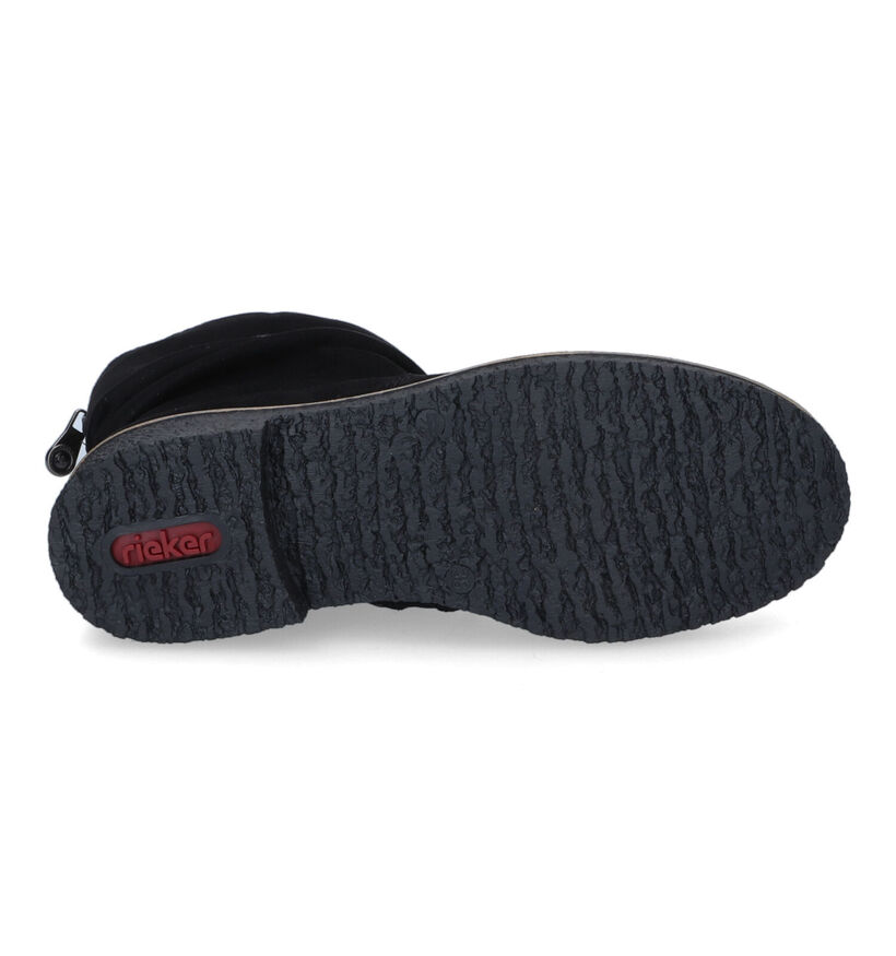 Rieker Bottes courtes en Noir en textile (315890)