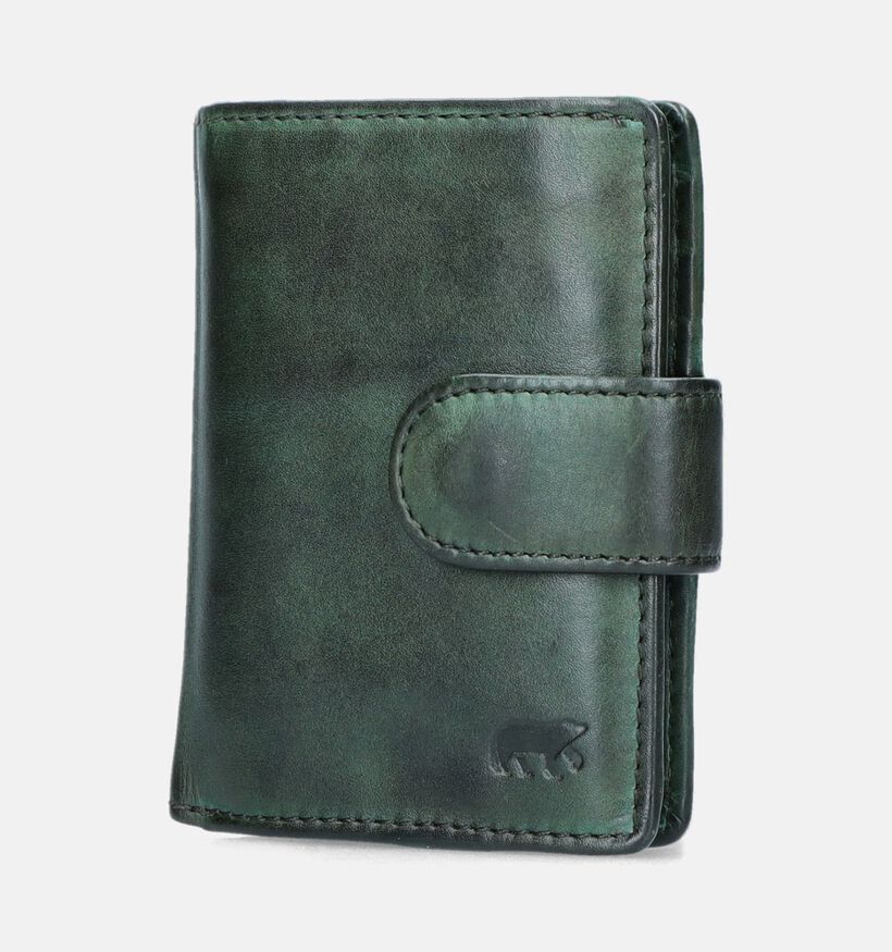 Bear Design Porte-cartes en Vert pour hommes (350751)