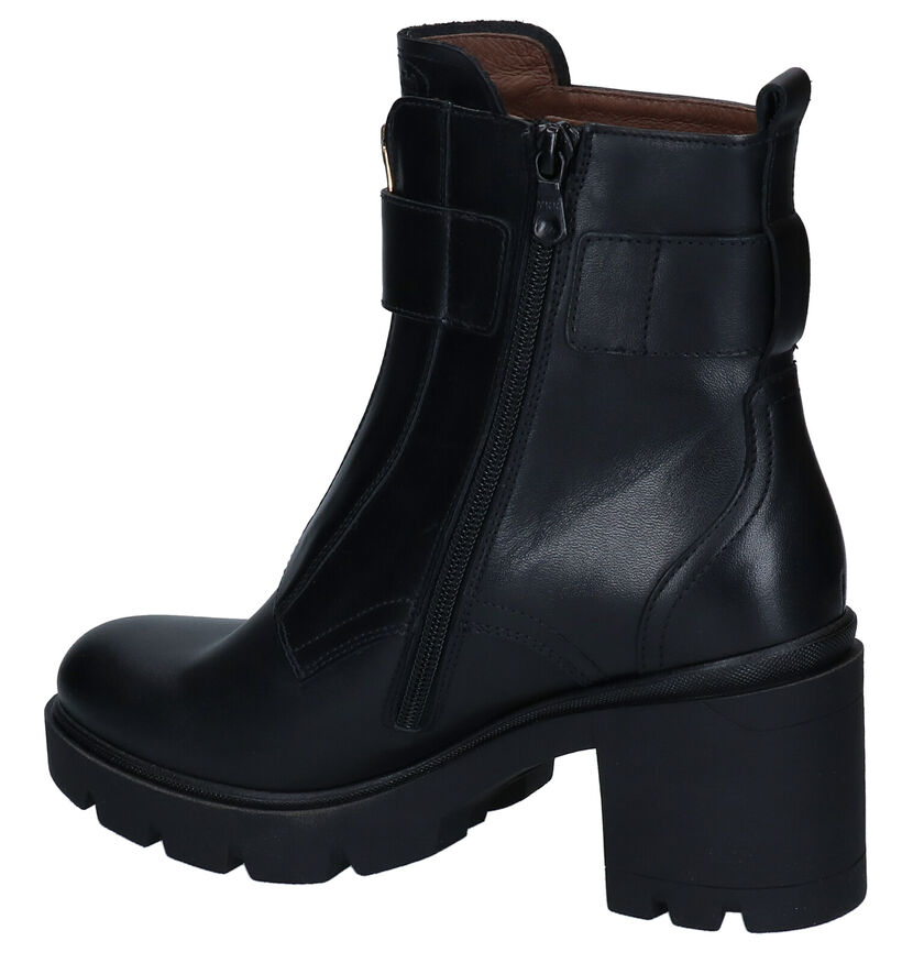 NeroGiardini Bottines à talons en Noir en cuir (296582)