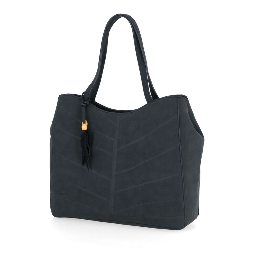 Woomen Nervure Zwarte Shopper in kunstleer (299055)