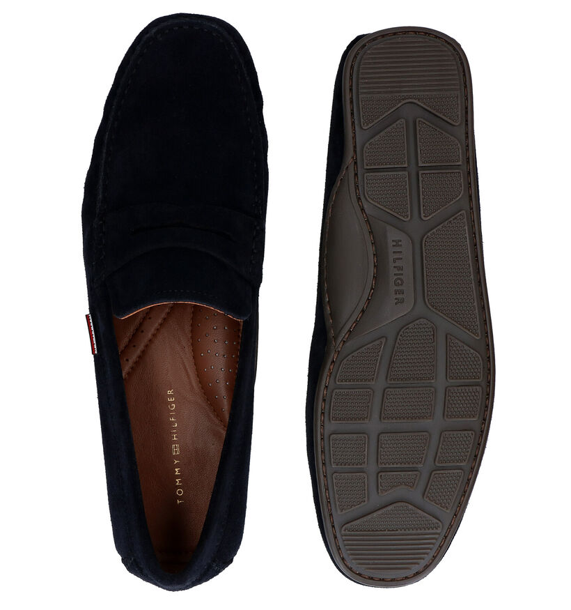Tommy Hilfiger Blauwe Mocassins in daim (285326)