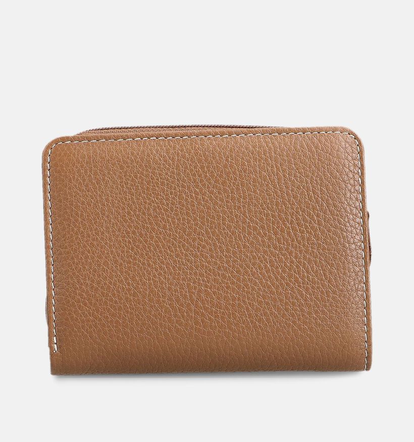 Crinkles Bruine Portemonnee met Rits voor dames (381746)