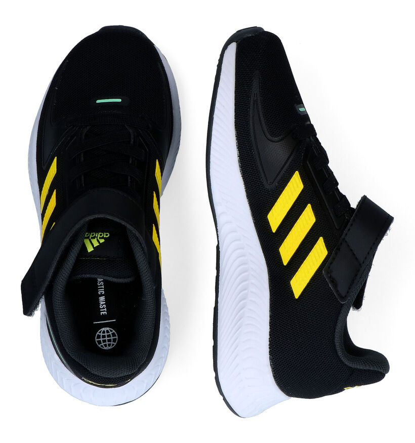 adidas Runfalcon 2.0 Zwarte Sneakers voor jongens (311325) - geschikt voor steunzolen