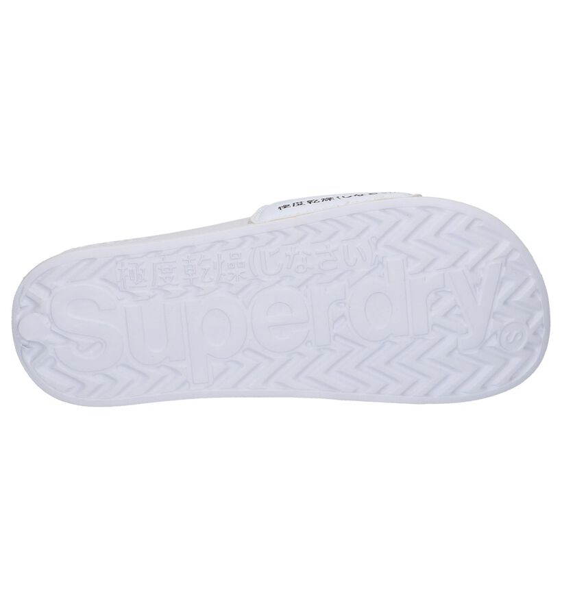 Witte Superdry Badslippers, , pdp