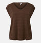 Pieces Billo Donkerbruine T-shirt voor dames (378368)