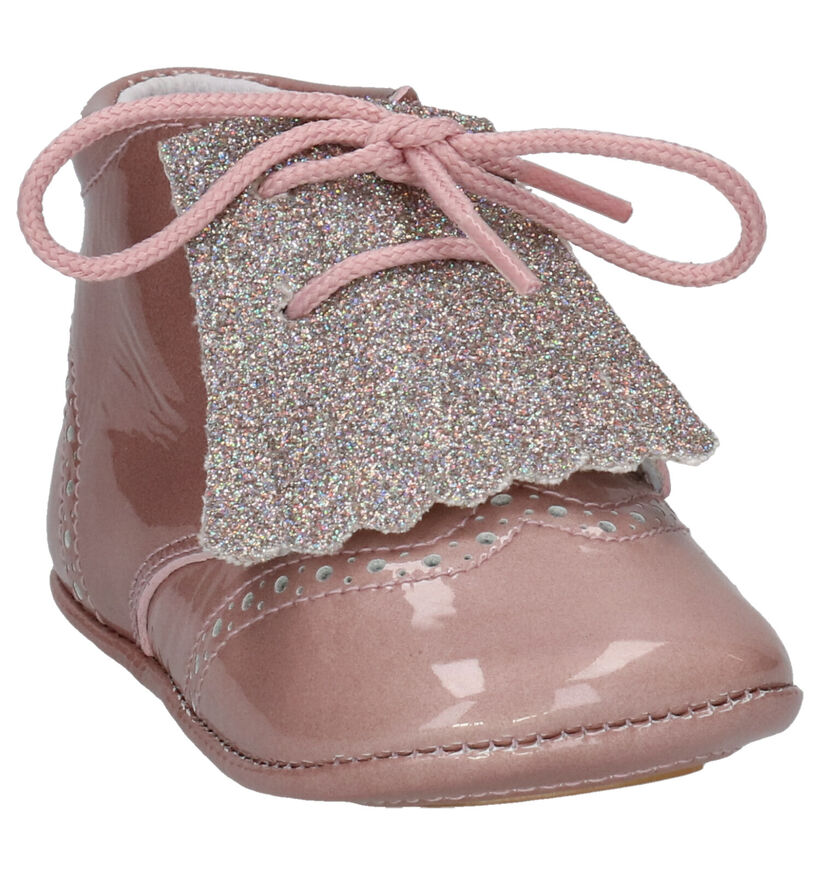 Beberlis Chaussons pour bébé en Rose en verni (258908)