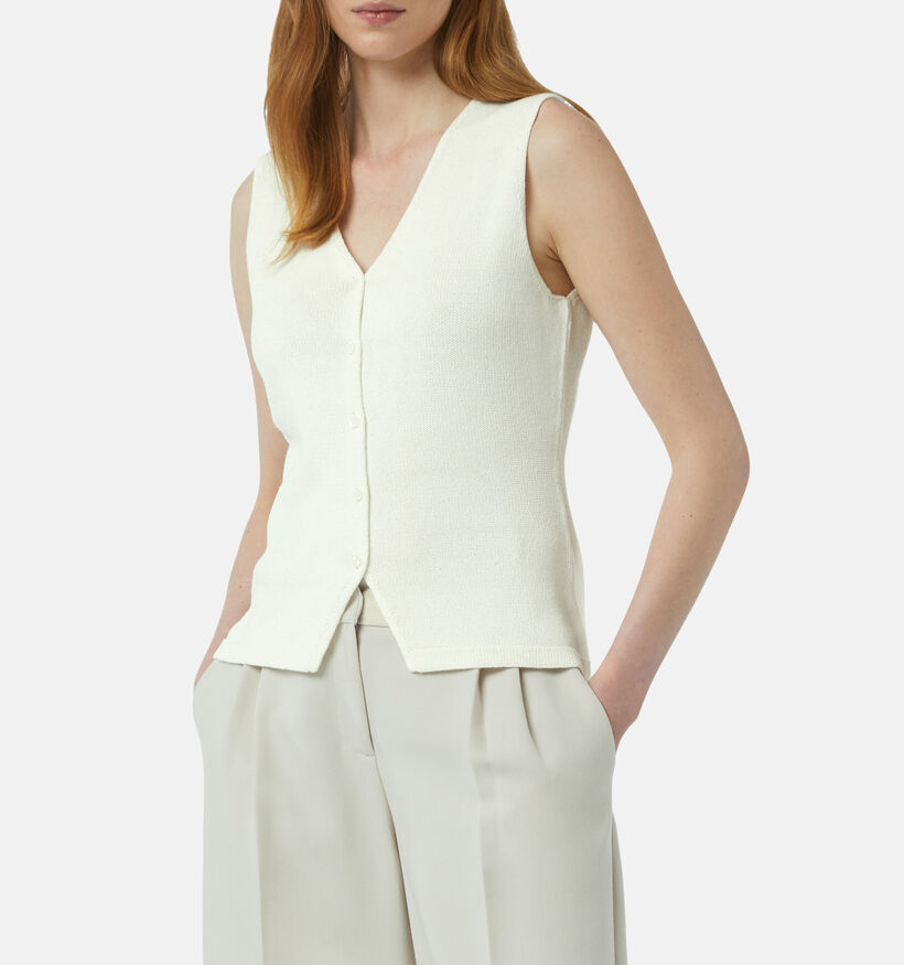 comma casual identity Débardeur en Blanc pour femmes (355300)