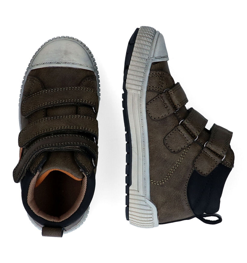Milo & Mila Chaussures hautes en Vert kaki en simili cuir (297263)
