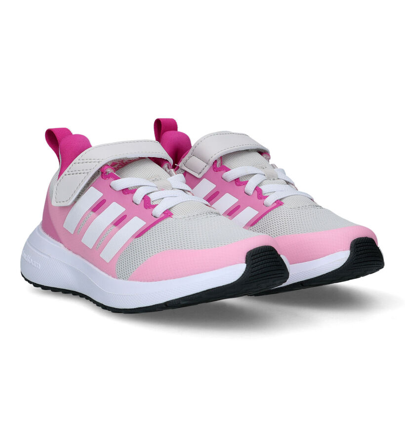 adidas Fortarun EL Baskets en Rose pour filles (324963) - pour semelles orthopédiques