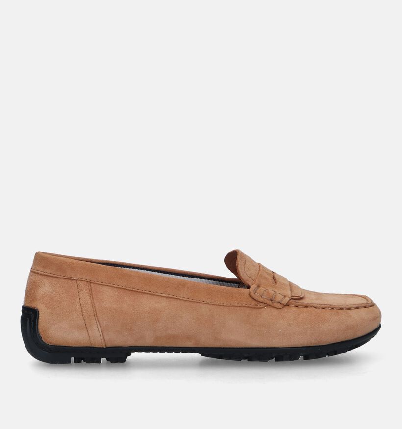 Geox Kosmopolis Mocassins en Cognac pour femmes (335647) - pour semelles orthopédiques