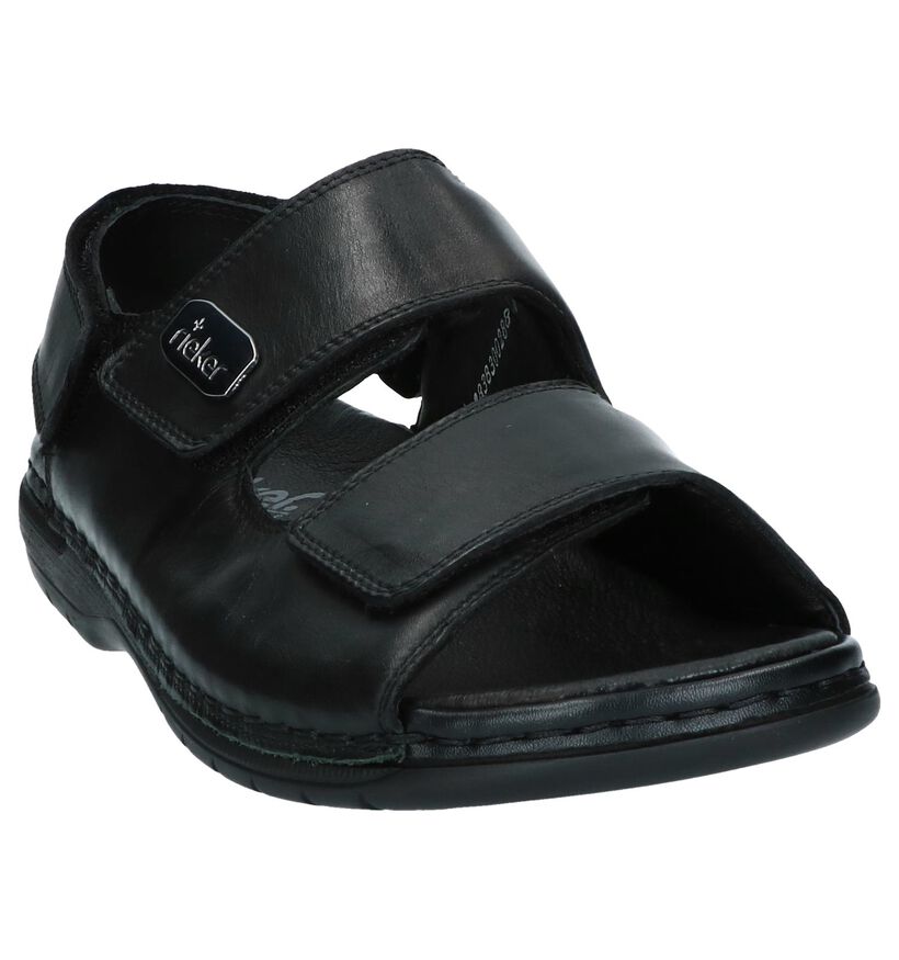 Rieker Sandales en Noir en cuir (308618)