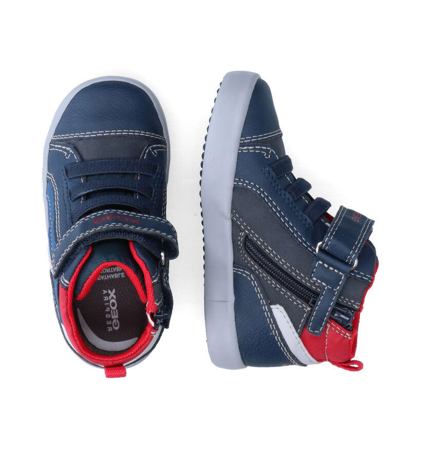Geox Gisli Blauwe Hoge Schoenen in kunstleer (317564)