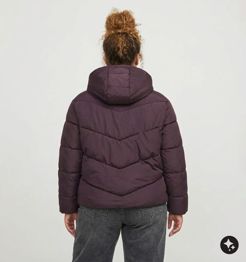 ONLY Carmakoma Clair Bruine Pufferjas met Kap voor dames (378389)