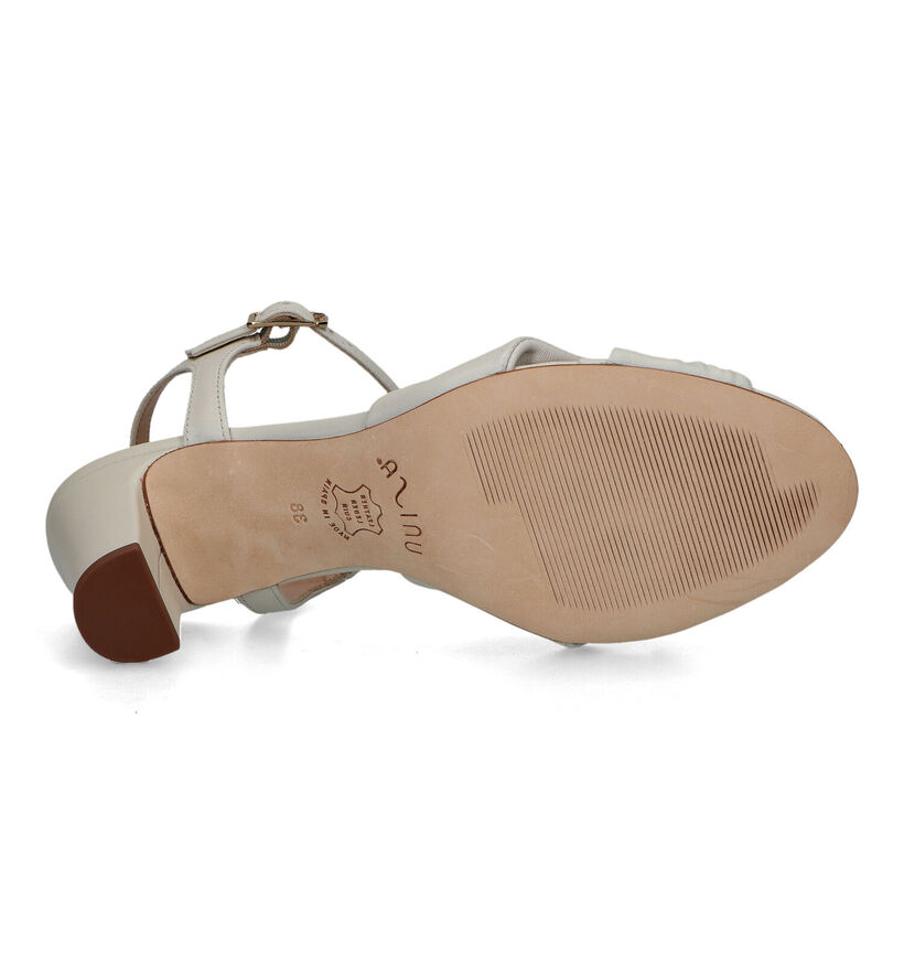 Unisa Malvina Ecru Sandalen voor dames (325070)