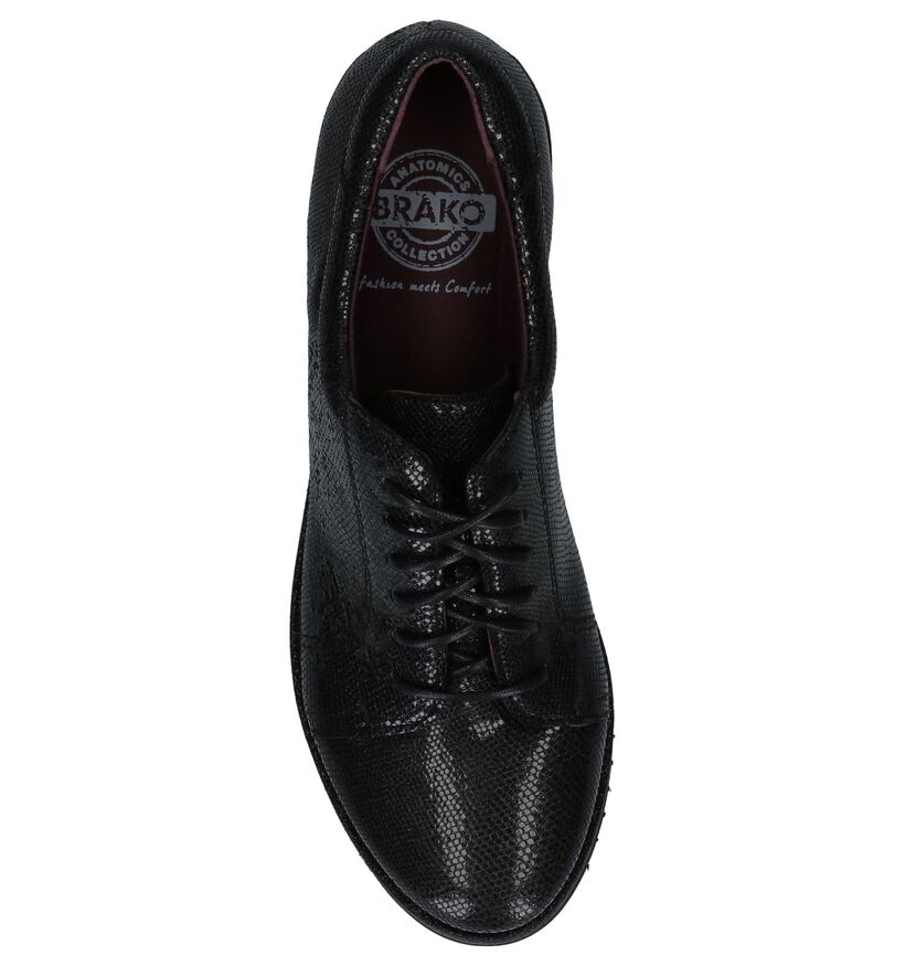 Brako Anatomics Chaussures à lacets en Noir en cuir (232681)