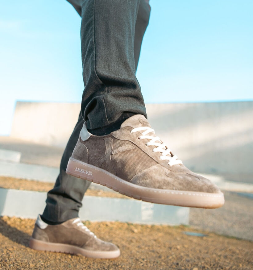 Ambiorix Rosco Chaussures &agrave; lacets en Marron pour hommes (373470) - pour semelles orthop&eacute;diques