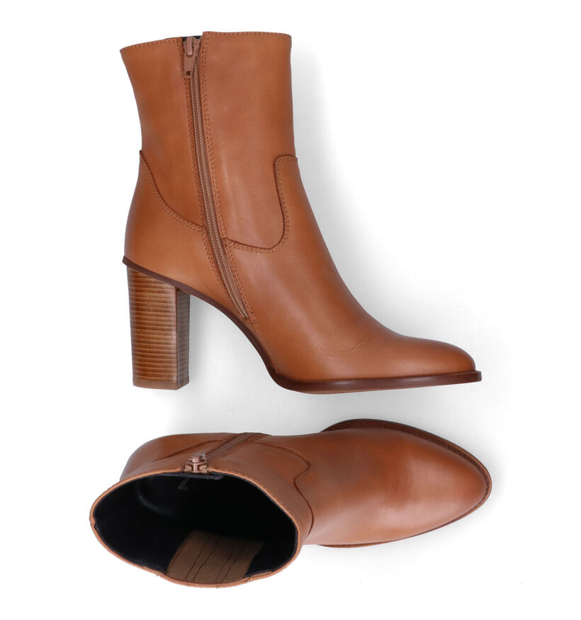 Zinda Bottines à talons en Cognac pour femmes (314377)
