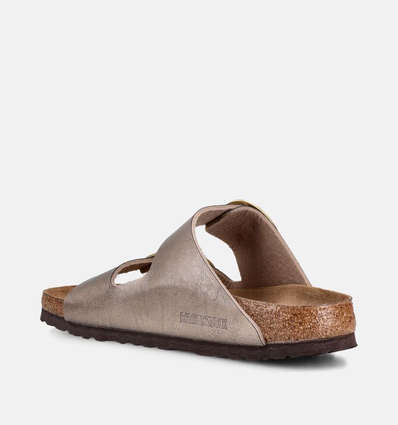 Birkenstock Arizona Big Buckle Graceful Taupe Bronzen Slippers voor dames (369531)
