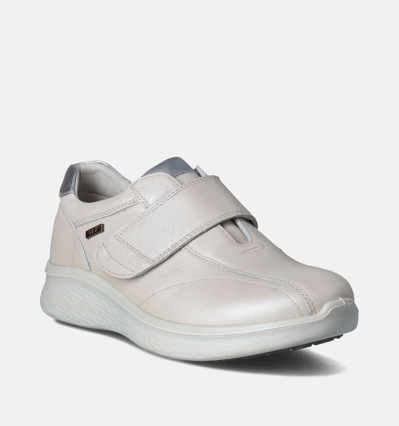 G-Comfort Witte Velcroschoenen voor dames (357729) - geschikt voor steunzolen