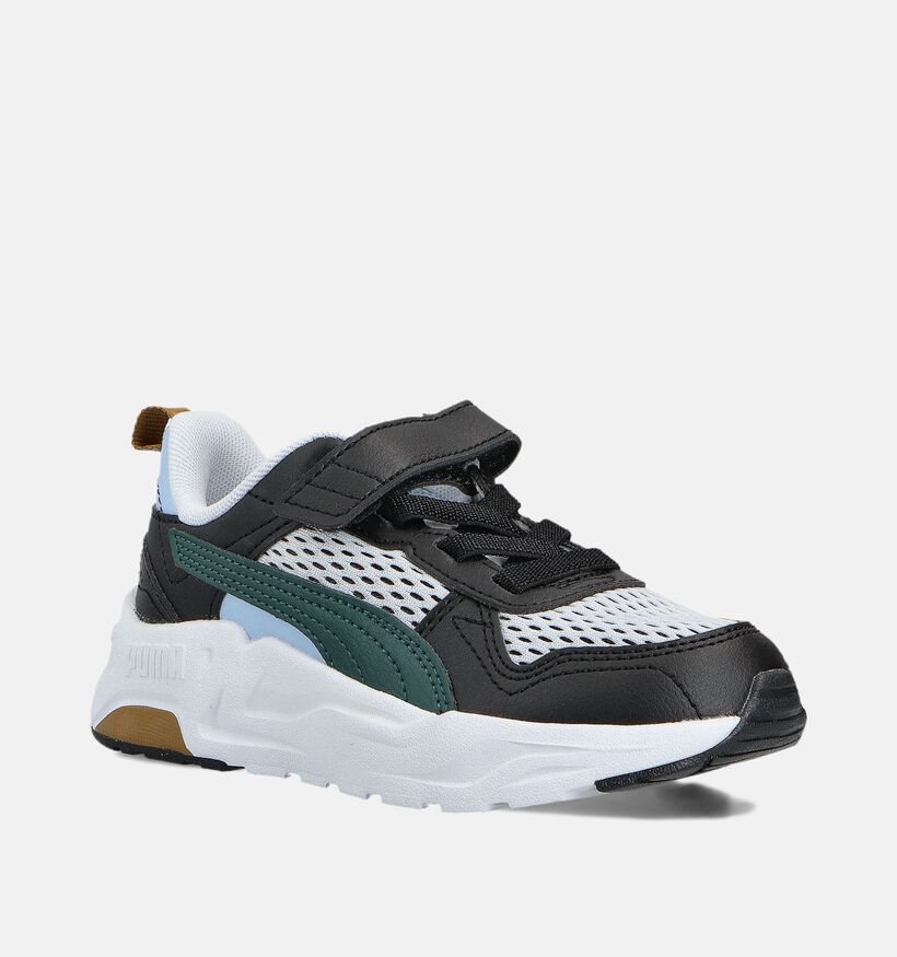 Puma Trinity LT Run Fun Baskets en Noir pour filles, garçons (359191) - pour semelles orthopédiques
