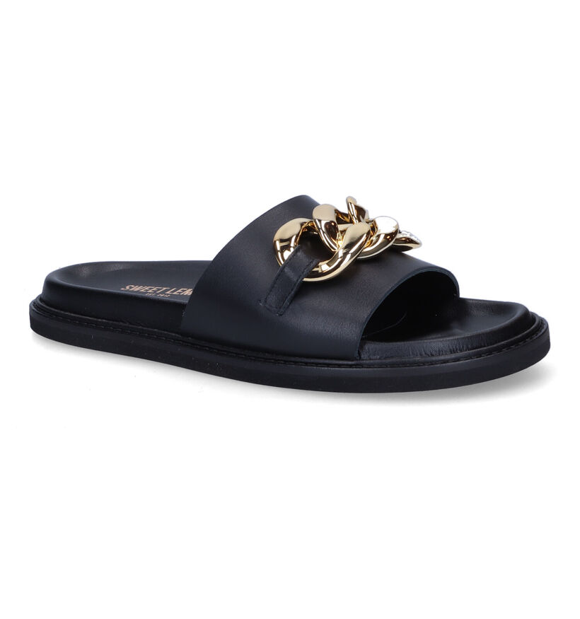 Sweet Lemon Vallon Nu-pieds en Noir en cuir (308837)