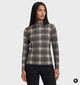 Vila Leoa High Neck Bruine T-shirt met Lange Mouwen voor dames (379761)