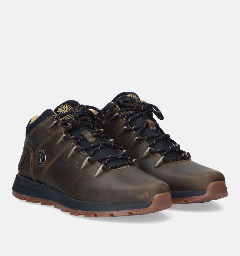 Timberland Sprint Trekker Mid Kaki Bottines voor heren (328640) - geschikt voor steunzolen