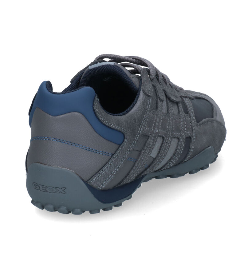 Geox Snake Blauwe Veterschoenen voor heren (315805) - geschikt voor steunzolen