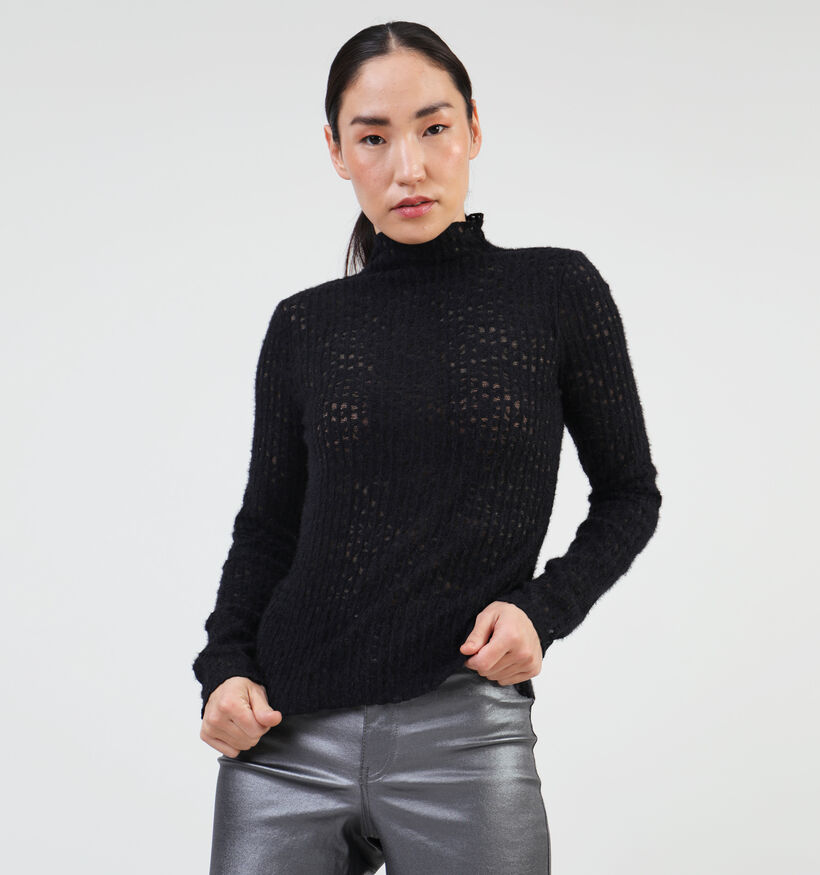 Vila Ekka T-shirt manches longues en Noir pour femmes (348741)