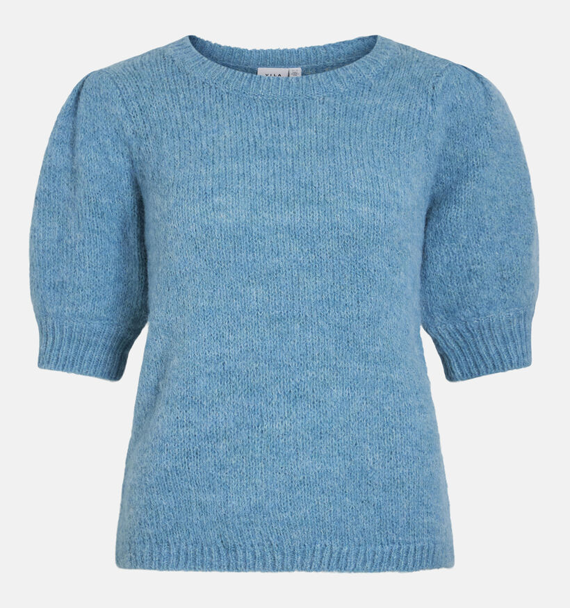 Vila Vibows Pulls en Bleu clair Vila Vibows Pulls en Bleu clair pour femmes (364093)