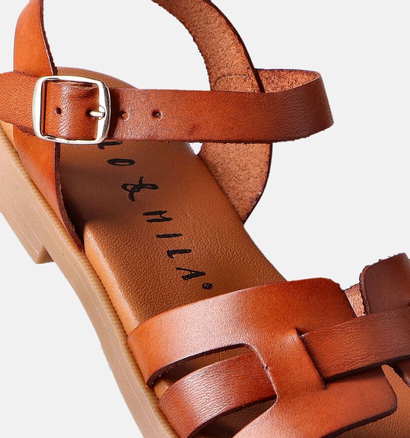 Milo & Mila Cognac Sandalen voor meisjes (356908)