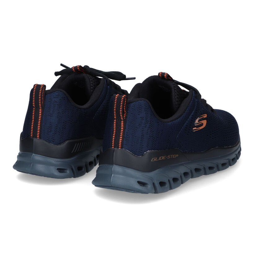 Skechers Glide Step Fasten Zwarte Sneakers voor heren (310797)