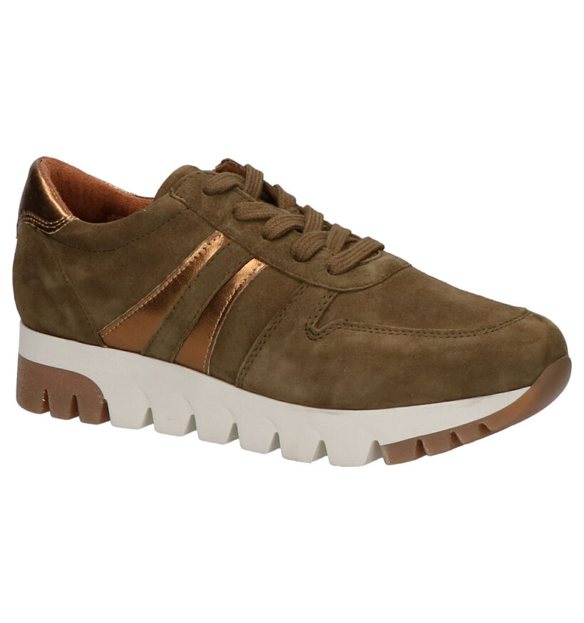 Kaki Sneakers Tamaris in daim (257194)