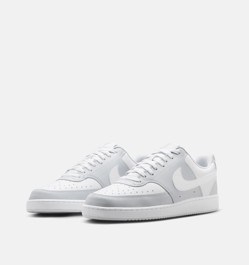 Nike Court Vision Low Lichtgrijze/Witte Sneakers voor heren (372929) - geschikt voor steunzolen