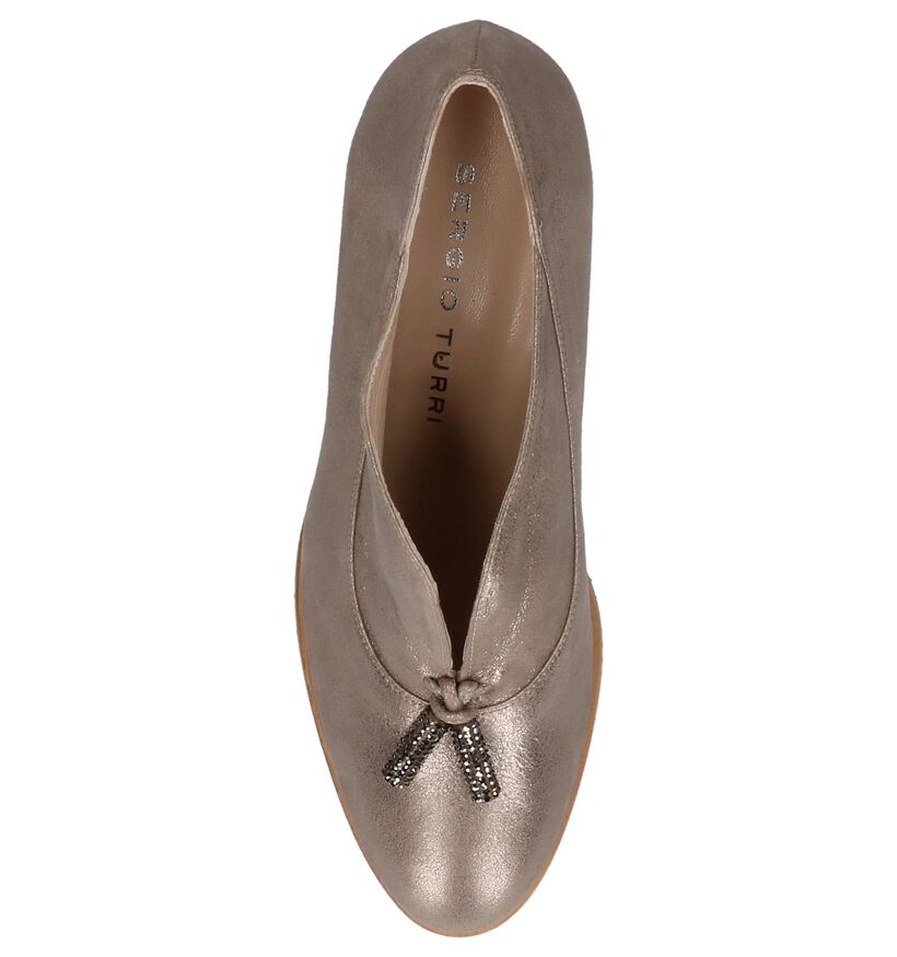 Taupe Pumps met Hoge Hak Sergio Turri in leer (220597)