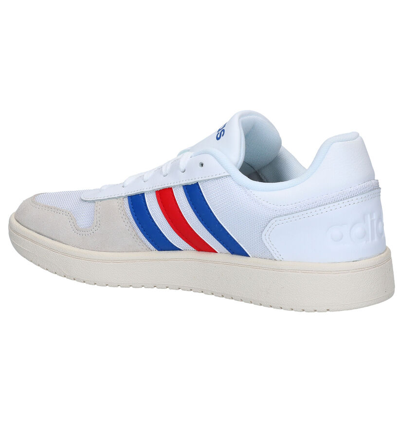 adidas Hoops 2.0 Witte Sneakers in kunstleer (276427)