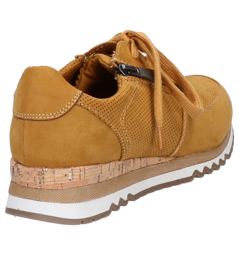 Marco Tozzi Baskets basses en Jaune foncé en daim (253792)