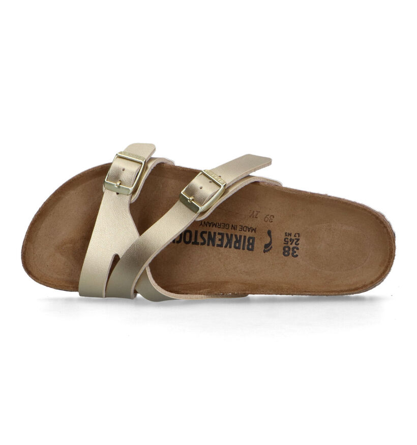 Birkenstock Yao Balance Nu-pieds en Or en simili cuir (322656)