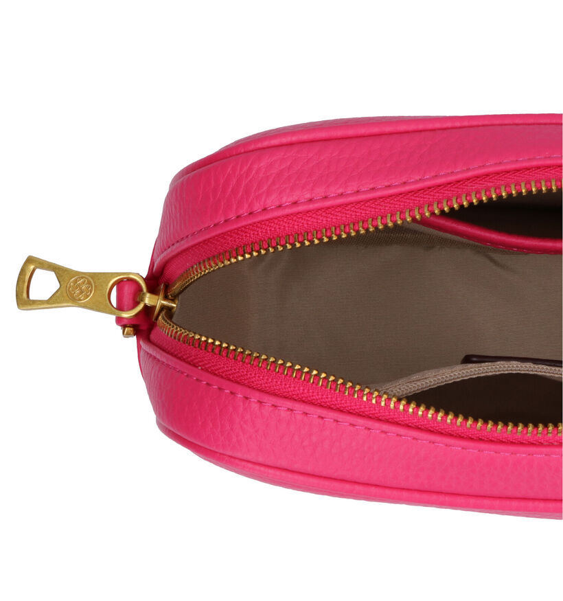 Kisses of Pearl Chloe Cognac Crossbody Tas in kunstleer (325127)