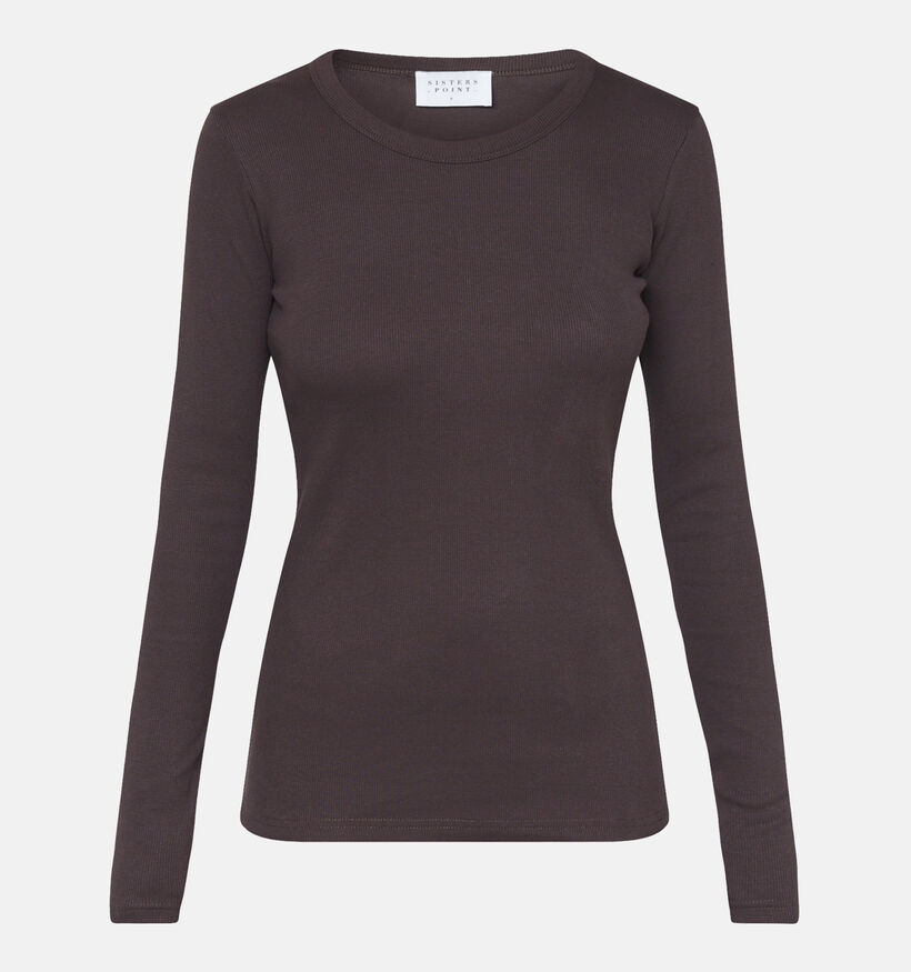 Sisters Point Eike Longsleeve en Marron pour femmes (371957)