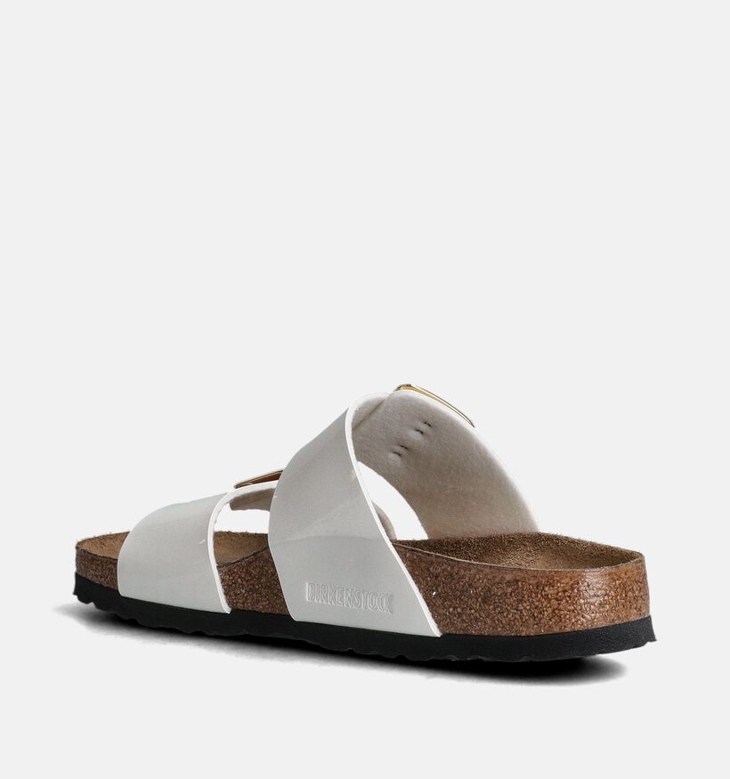 Birkenstock Sydney Cushion Buckle Witte Slippers voor dames (357603)