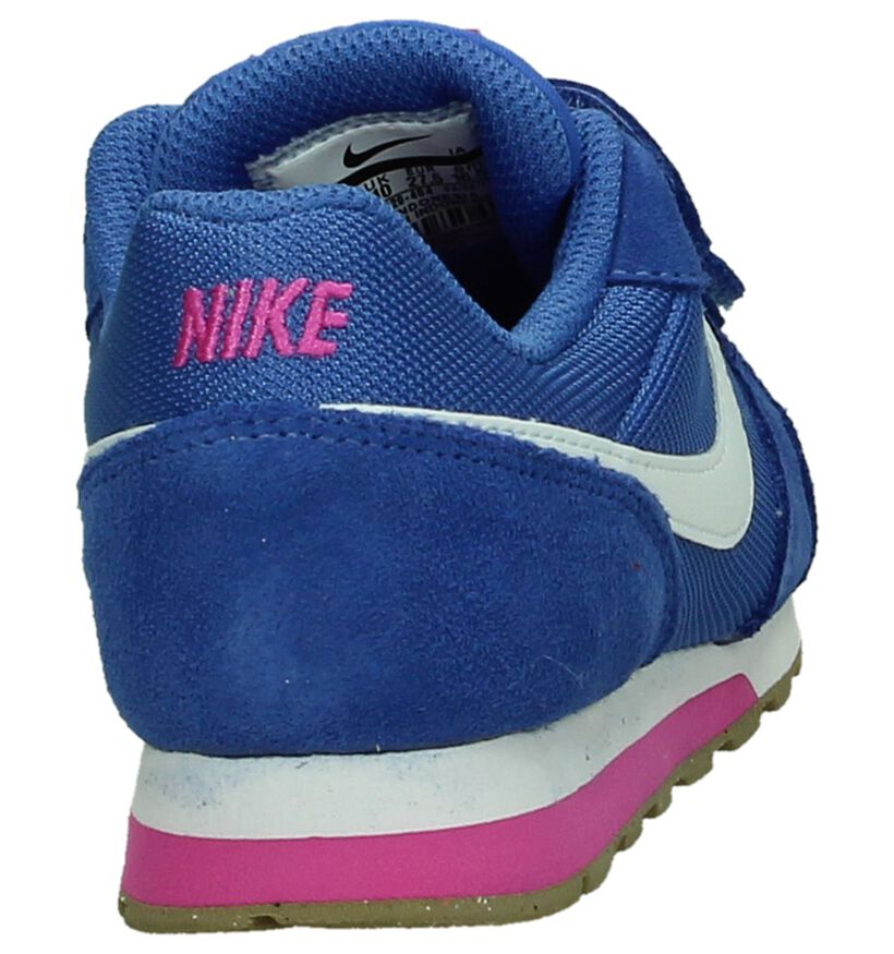 Nike MD Runner Baskets basses en Bleu en daim (198110)