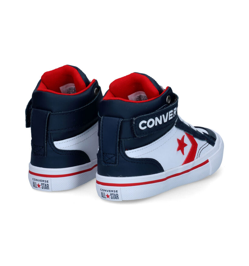 Converse Pro Blaze Strap HI Baskets en Noir pour garçons (293598) - pour semelles orthopédiques