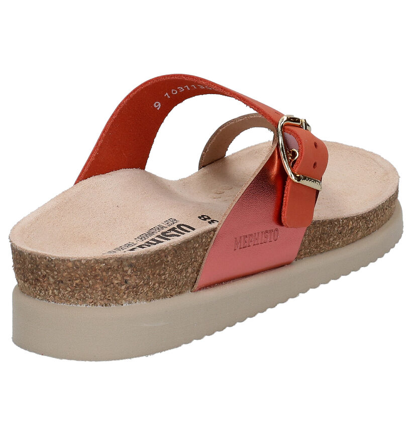 Mephisto Helen Mix Tongs en Rose en cuir (287345)