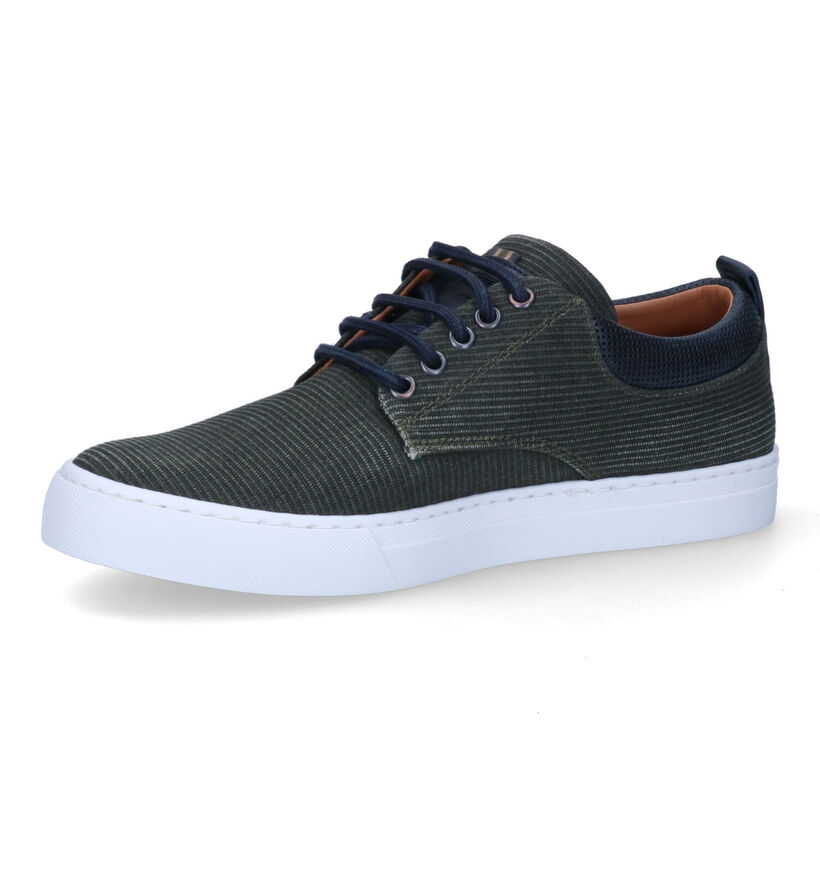 Bullboxer Chaussures à lacets en Bleu foncé pour hommes (302209) - pour semelles orthopédiques